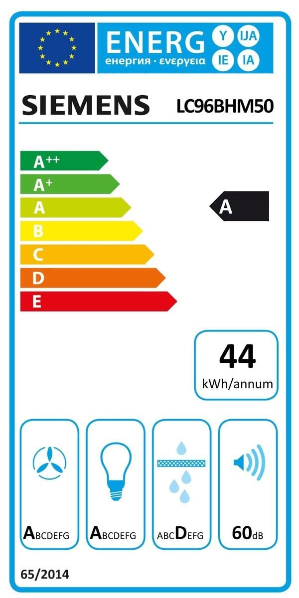 Etiqueta de Eficiencia Energética - LC96BHM50