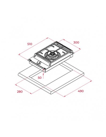 Placa Modular Gas - Teka GZC31330XBN,...