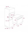 Horno Microondas - Teka HLC844C, 45 cm, Blanco