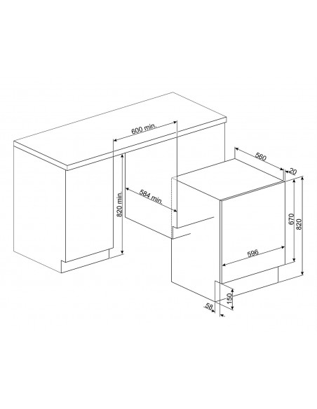 Lavadora Integrable - Smeg, 7kg y...