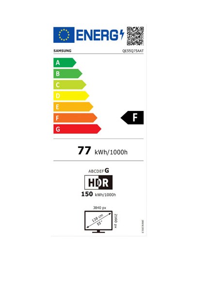 TV QLED - Samsung QE55Q75A, 4K, 55...
