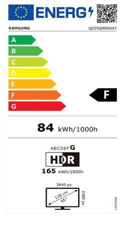 Etiqueta de Eficiencia Energética - QE55QN90A