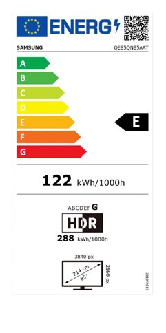 Etiqueta de Eficiencia Energética - QE85QN85A