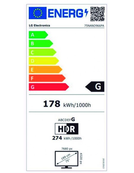 TV LED - LG 75NANO966PA, 75 pulgadas,...
