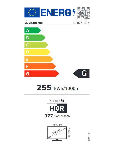 TV OLED - LG OLED77Z19LA, 77...
