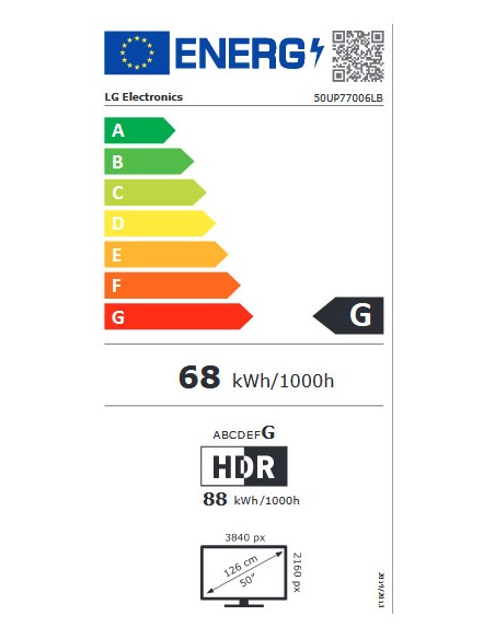 TV LED - LG  50UP77006LB, 50...