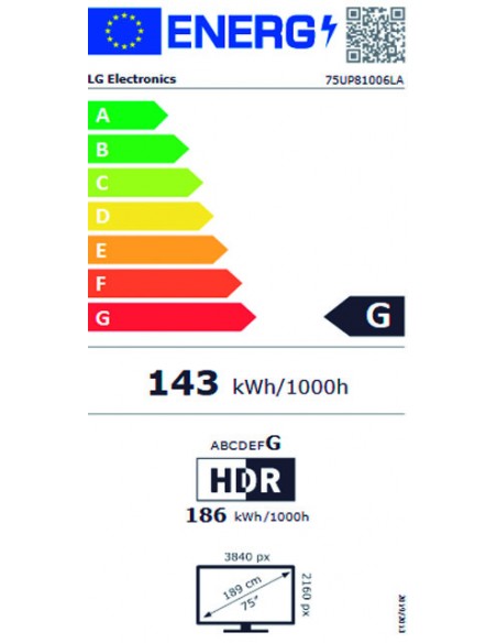TV LED - LG 75UP81006LR, 75 pulgadas,...