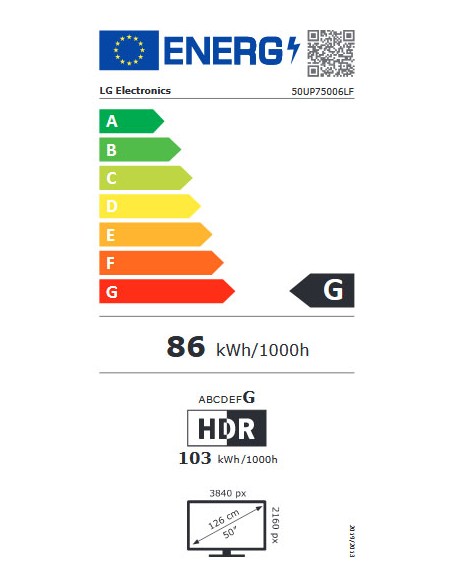 TV LED - LG 50UP75006LF, 50 pulgadas,...