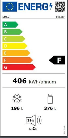 Etiqueta de Eficiencia Energética - FQ60XF