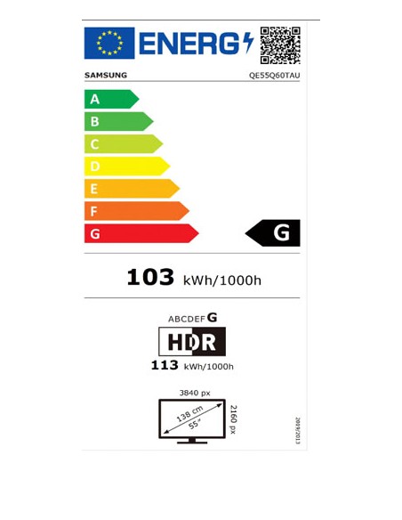 TV QLED - Samsung QE55Q60T,...