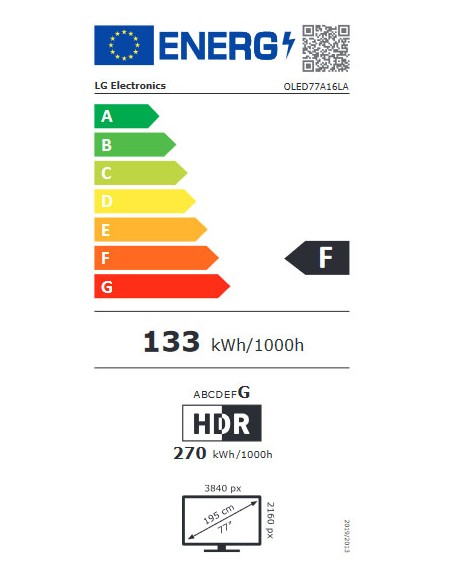 TV OLED - LG OLED77A16LA, 77...