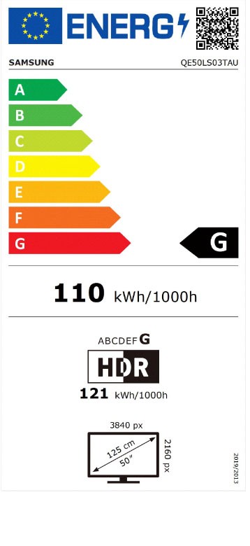Etiqueta de Eficiencia Energética - QE50LS03AAUXXC