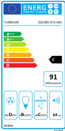 Etiqueta de Eficiencia Energética - ACANTO IX/F/60