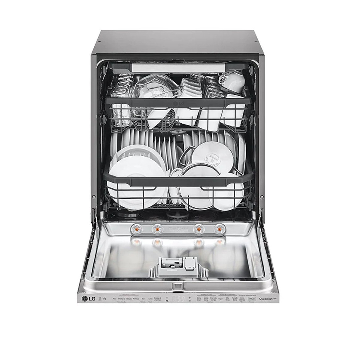Máxima Reprimir profundo Lavavajillas Integrable - LG DB425TXS, 14 servicios, 43 dB, 60 cm, Vapor,  3ªBandeja, Wi- Fi