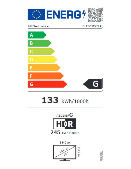 TV OLED - LG OLED65CX6LA, 4K, 65"