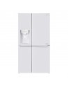 Frigorífico Americano - LG GSL760SWXV, Eficiencia F, Blanco, Dispensador de agua y hielo, No-Frost