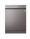 Lavavajillas Libre Instalación - LG DF325FP, 14 servicios, 3ªBandeja, 44 dBA, Wi-Fi, Inox