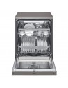Lavavajillas Libre Instalación - LG DF325FP, 14 servicios, 3ªBandeja, 44 dBA, Wi-Fi, Inox
