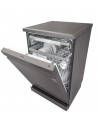 Lavavajillas Libre Instalación - LG DF325FP, 14 servicios, 3ªBandeja, 44 dBA, Wi-Fi, Inox