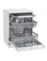 Lavavajillas Libre Instalación - LG DF325FW, 14 servicios, 3ªBandeja, 44 dBA, Wi-Fi, Blanco