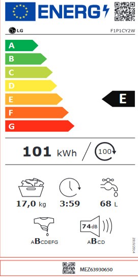 Etiqueta de Eficiencia Energética - F1P1CY2W