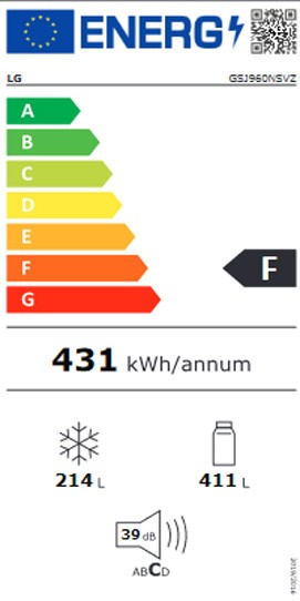 Etiqueta de Eficiencia Energética - GSJ960NSVZ