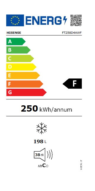Etiqueta de Eficiencia Energética - FT258D4AWF