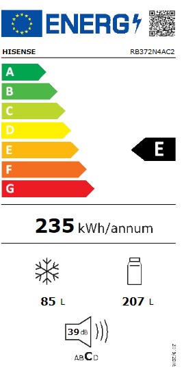 Etiqueta de Eficiencia Energética - RB372N4AC2