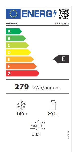 Etiqueta de Eficiencia Energética - RQ563N4SI2