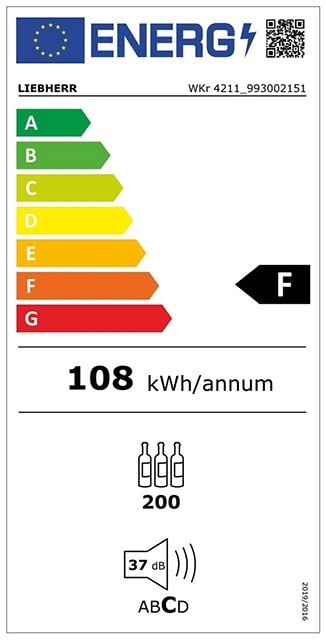 Etiqueta de Eficiencia Energética - WKR4211