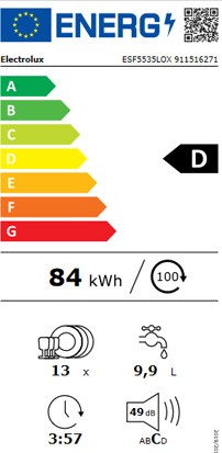 Etiqueta de Eficiencia Energética - ESF5535LOX
