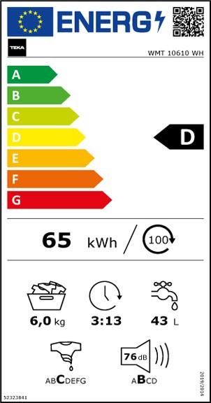 Etiqueta de Eficiencia Energética - 113920005