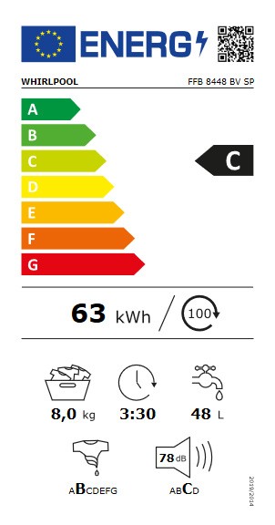 Etiqueta de Eficiencia Energética - FFB 8448 BV SP