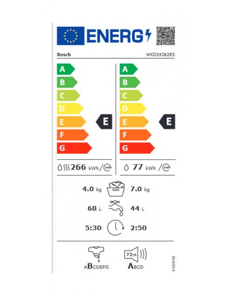 Lavadsecadora integrable Bosch WKD24362ES - Electromanchón