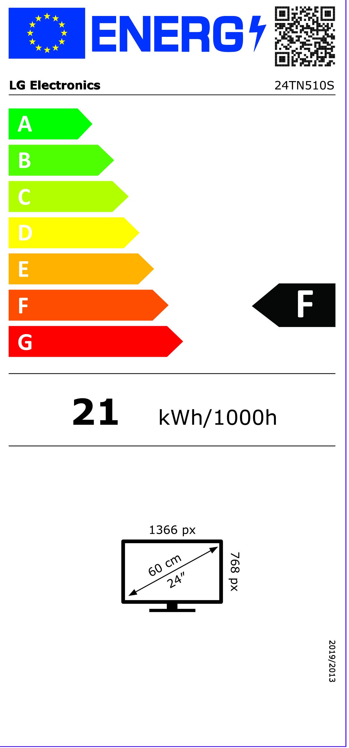 Etiqueta de Eficiencia Energética - 24TN510S-WZ