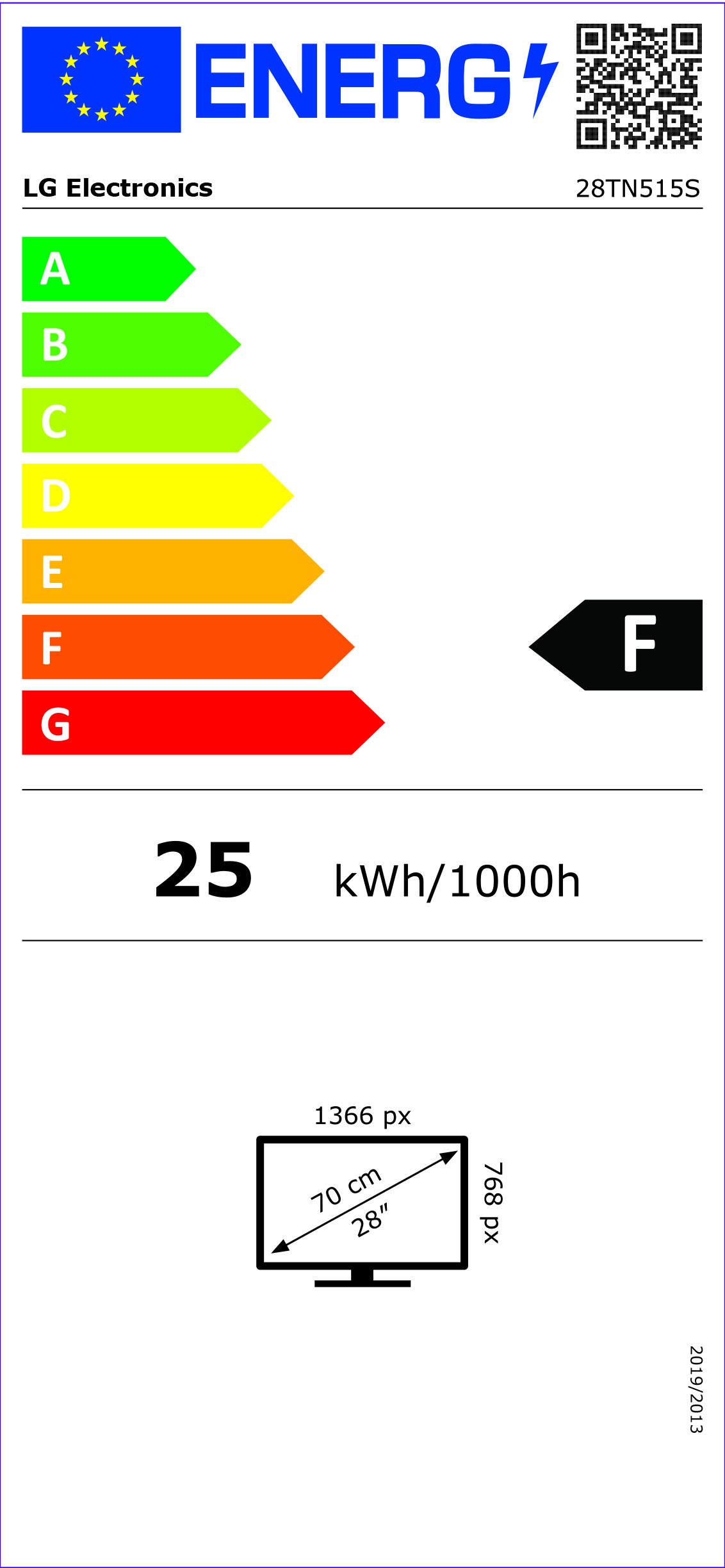 Etiqueta de Eficiencia Energética - 28TN515S-PZ