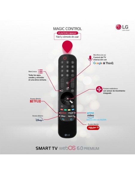 TV LED - LG 60UP80006LR, 60 pulgadas,...