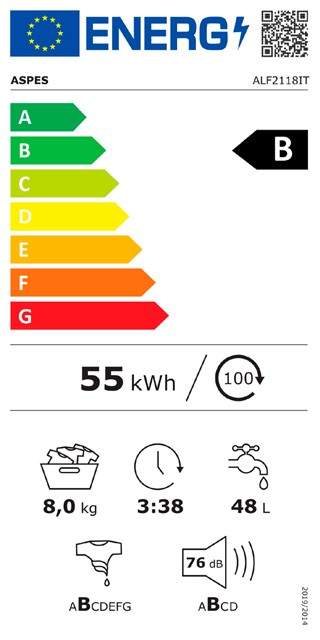 Etiqueta de Eficiencia Energética - ALF2118IT