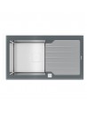 Fregadero Sobre Encimera - Teka Diamond RS15 1C 1E 86, Silent Smart, 50 cm, Stone Grey