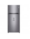 Frigorífico Dos Puertas - LG GTF916PZPYD, No-Frost, 1.84 metros, Dispensador de agua, Inox