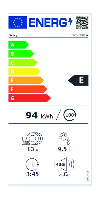 Etiqueta de Eficiencia Energética - 3VS5330BP