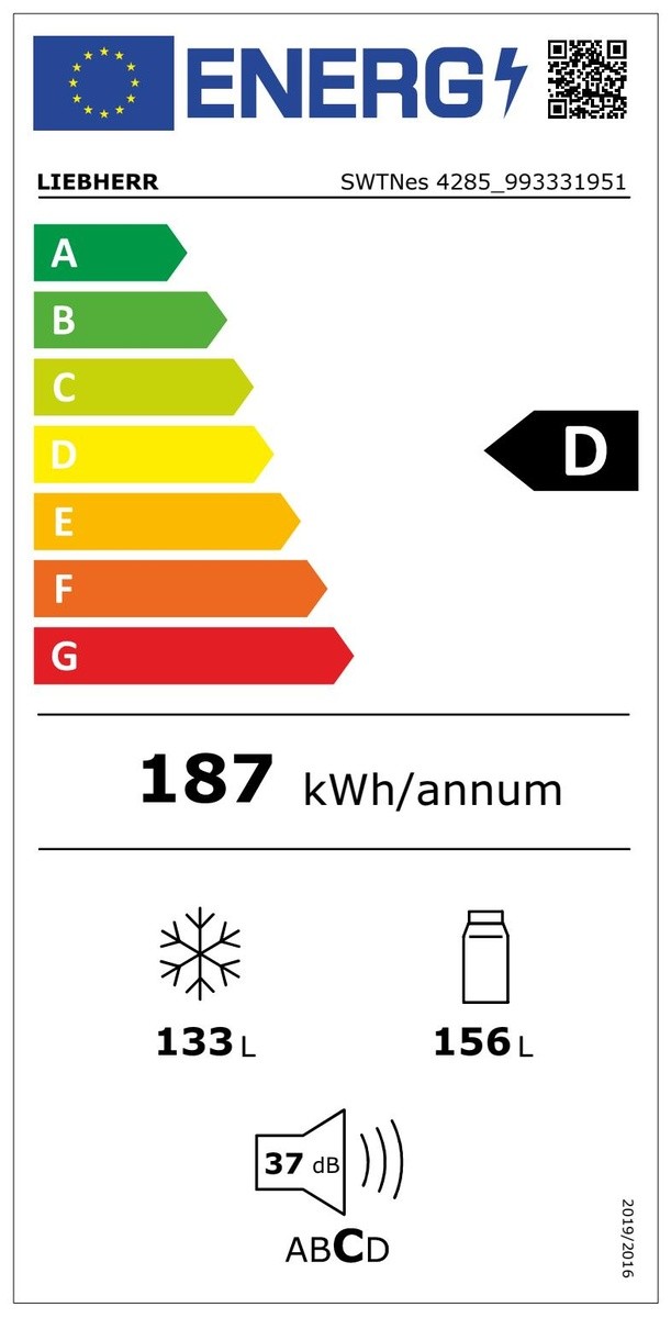 Etiqueta de Eficiencia Energética - SWTNES4285