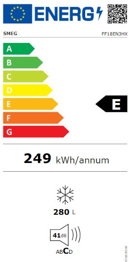 Etiqueta de Eficiencia Energética - FF18EN3HX