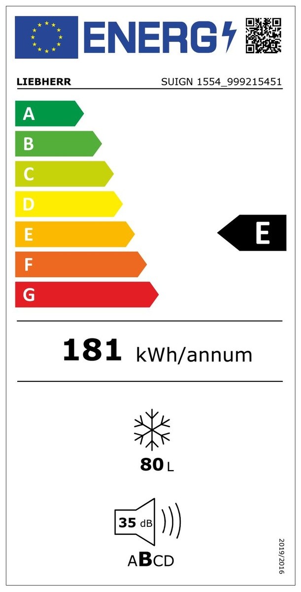 Etiqueta de Eficiencia Energética - SUIGN1554