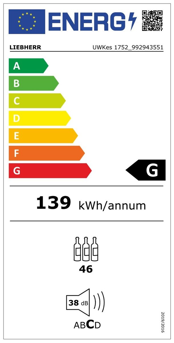Etiqueta de Eficiencia Energética - UWKES1752