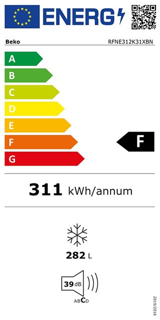 Etiqueta de Eficiencia Energética - RFNE312K31XBN