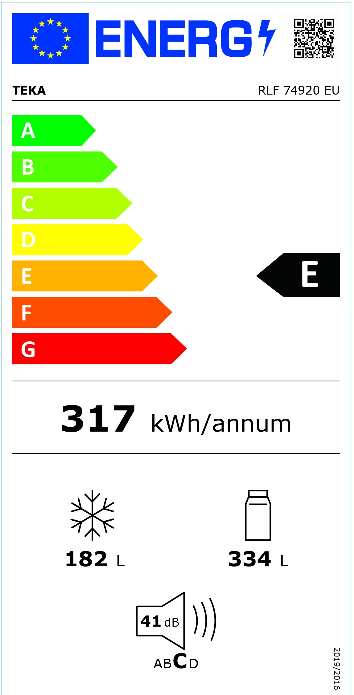 Etiqueta de Eficiencia Energética - 113430011