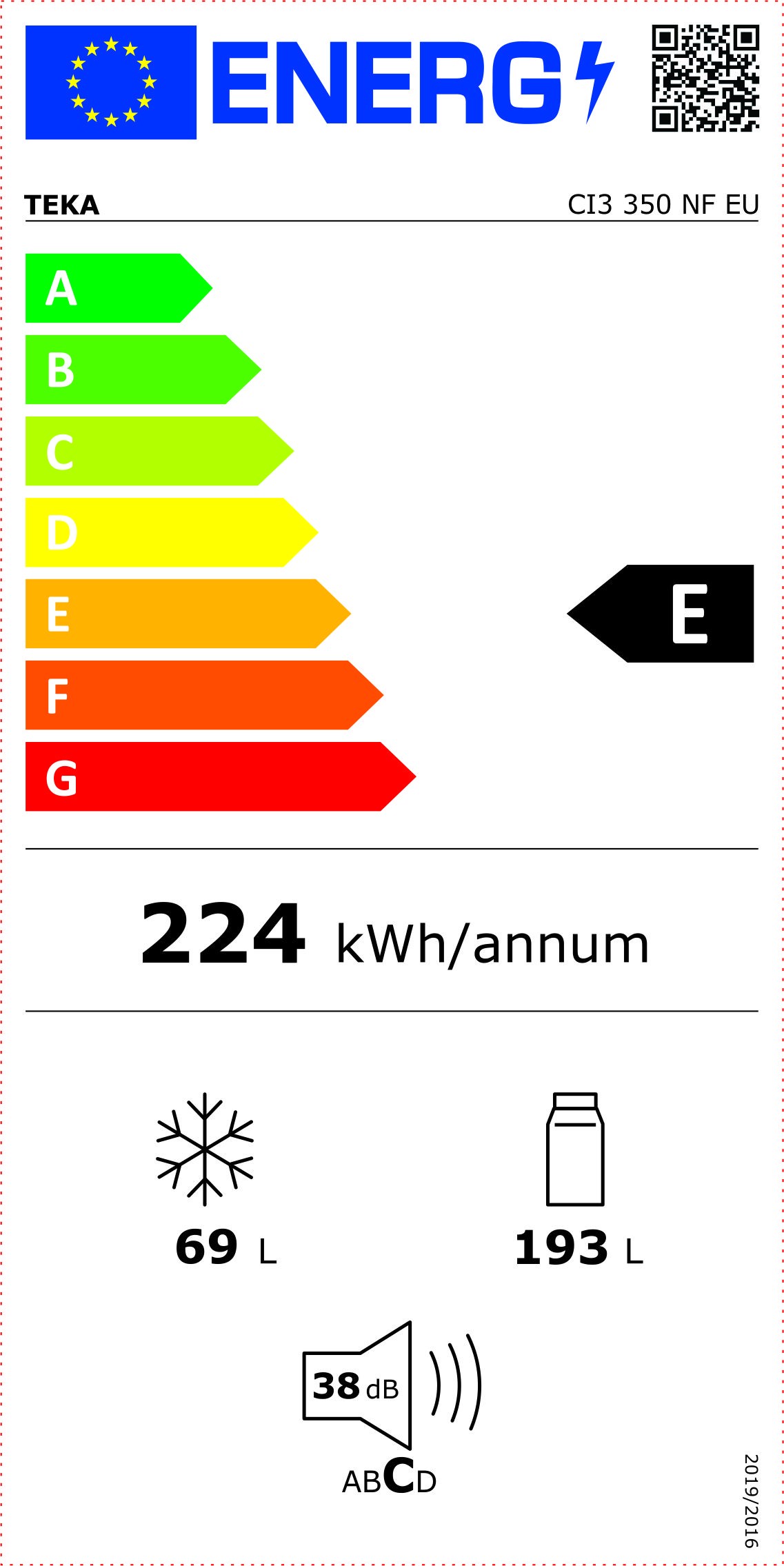 Etiqueta de Eficiencia Energética - 113560005