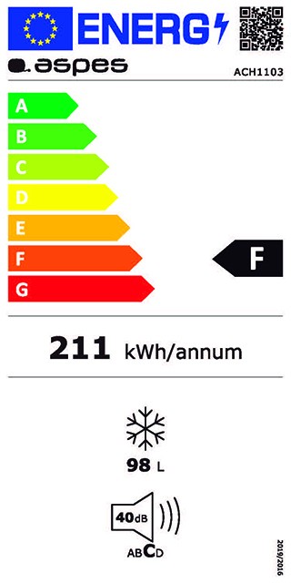 Etiqueta de Eficiencia Energética - ACH1103