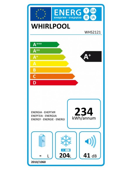 Congelador Arcón - Whirlpool WHS2121,...
